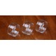 3PACK REPLACEMENT BUBBLE GLASS FOR ADVKEN OWL TANK